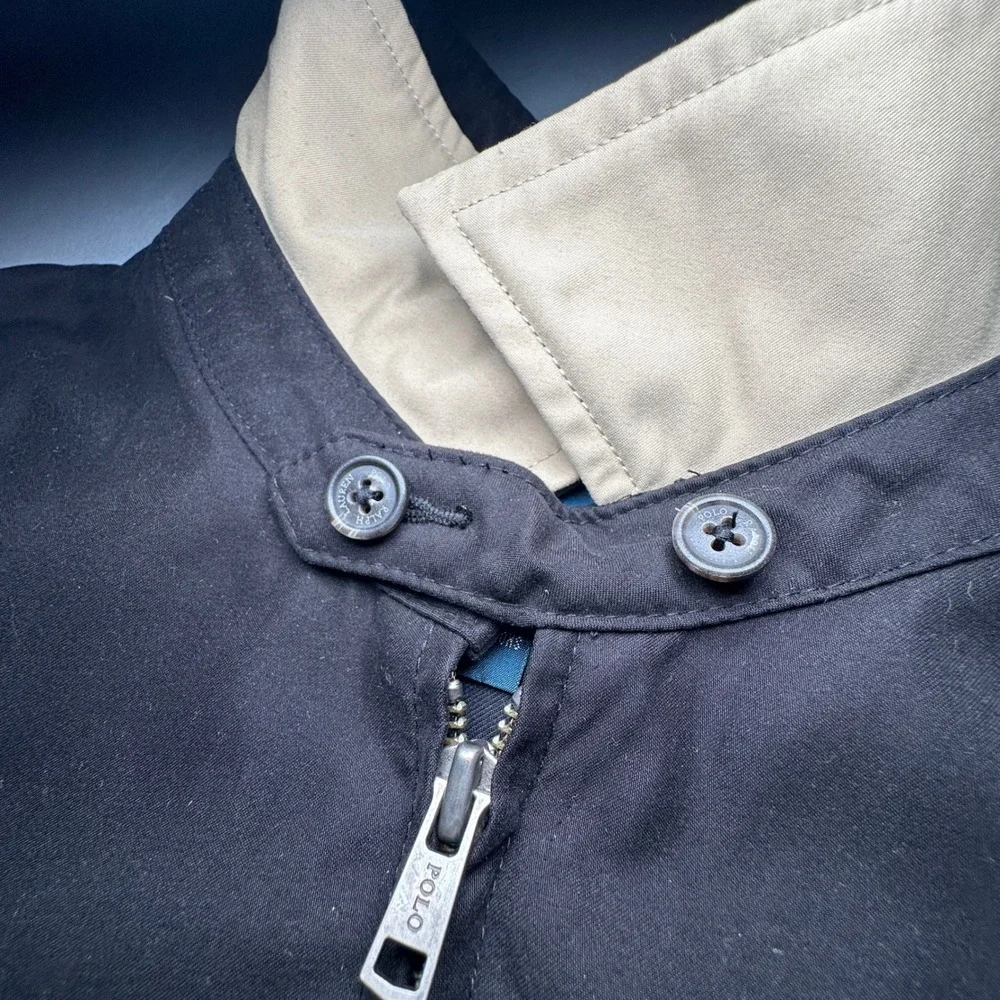 90s Ralph Lauren Harrington Jacket XXL 2 Extra Large Black Plaid Bi Swing Preppy